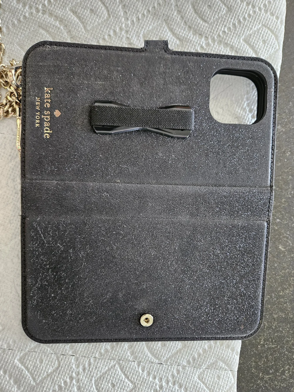 kate spade New York Black Phone Crossbody Wallet